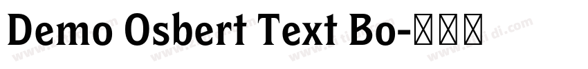 Demo Osbert Text Bo字体转换